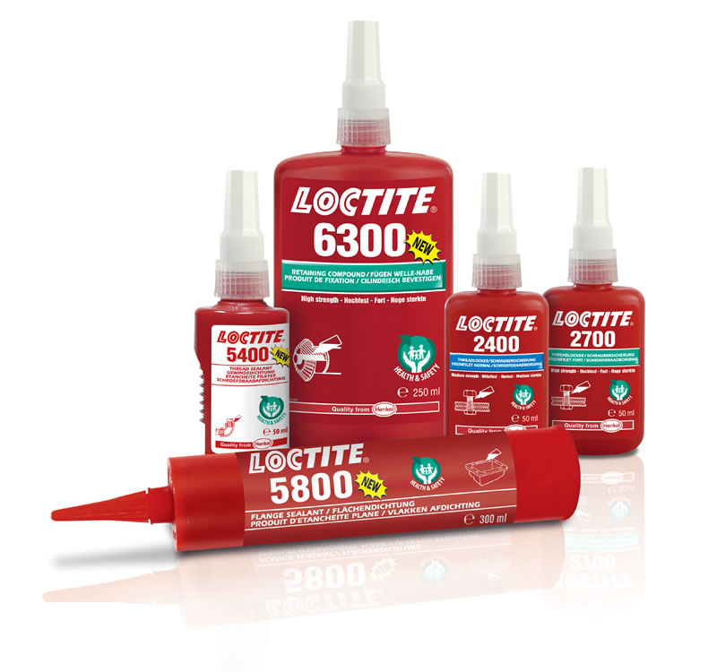 Produktsortiment Beriebsmittel Henkel Loctite Produkte - Heinrich Recker Industriebedarf in Hameln, Ihr technischer Großhandel für Industriebedarf, Arbeitsschutz, Antriebstechnik, Werkzeuge und Dienstleistungen wie Textilveredelung, Anfertigung von Schutzbrillen mit Sehstärke und Fußvermessung.